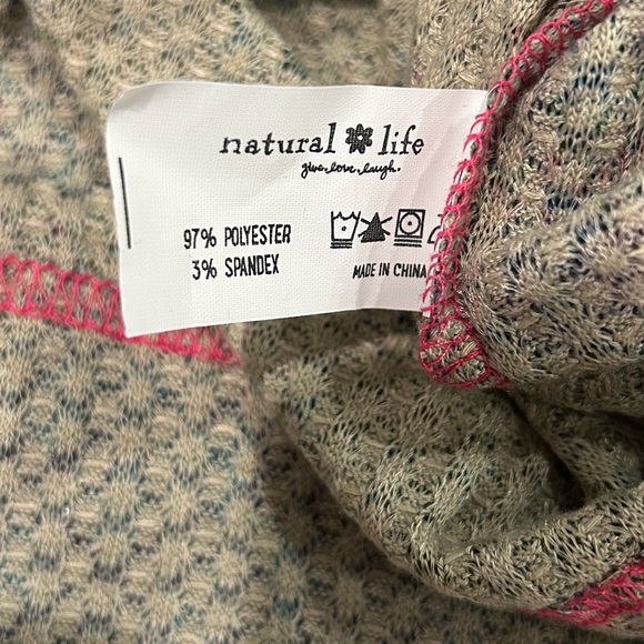 Natural Life Colorful Patchwork Long Sleeve Top - Picture 9 of 9
